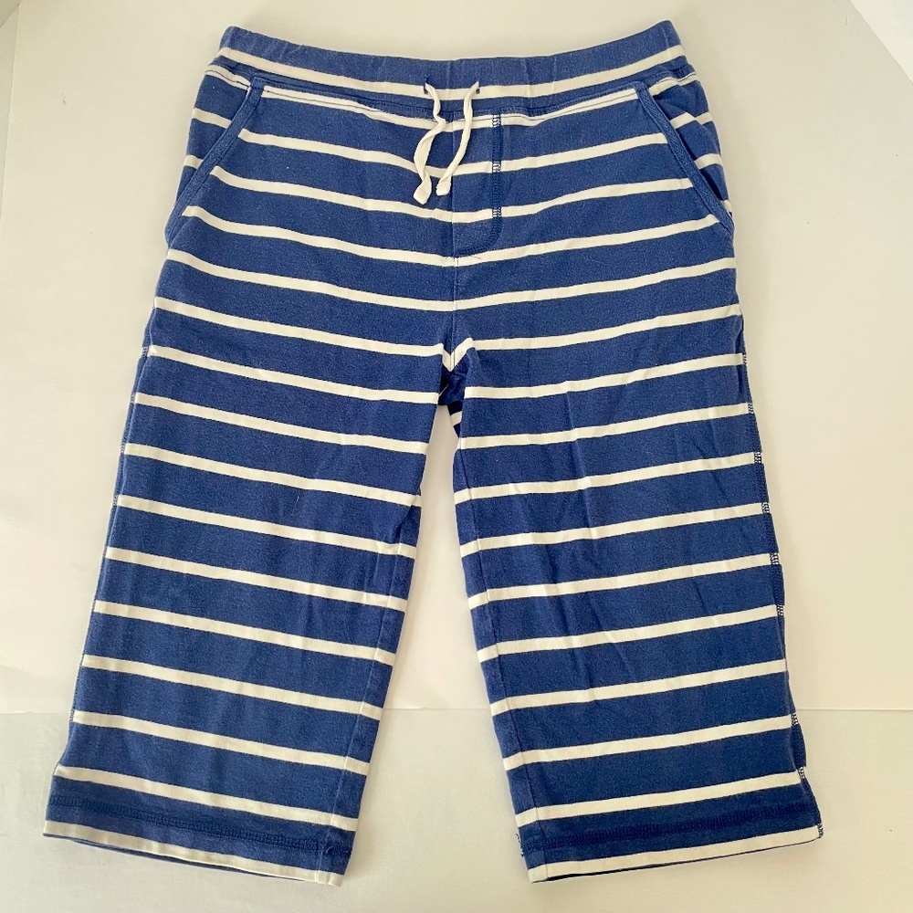 Mini Boden Striped Shorts Navy/White 12Y